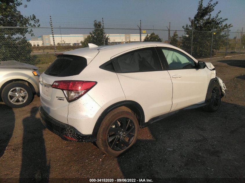 2022 HONDA HR-V SPORT VIN: 3CZRU6H1XNM761144