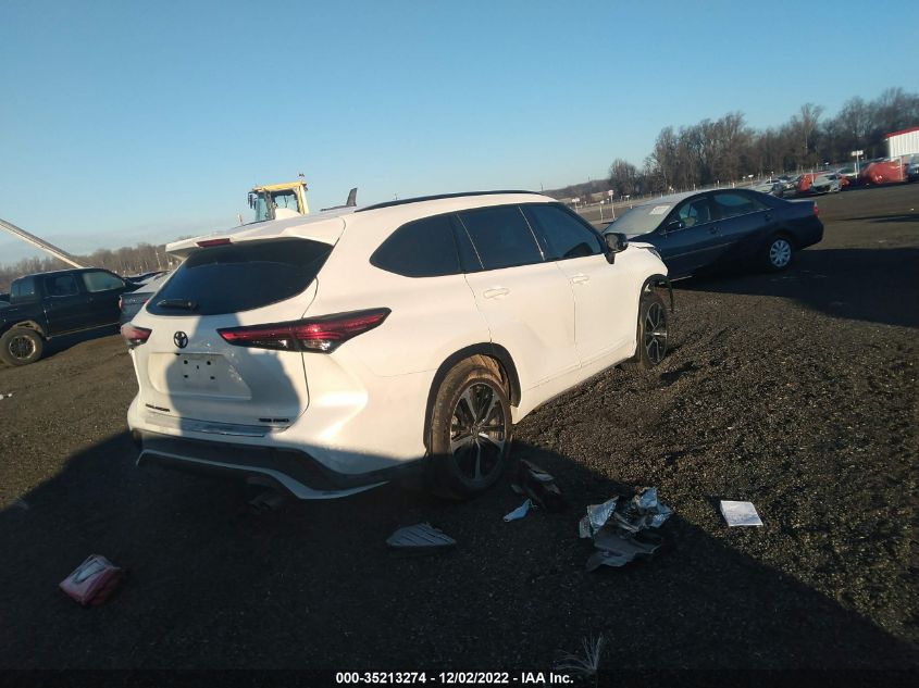 2022 TOYOTA HIGHLANDER XSE VIN: 5TDLZRBH4NS207456