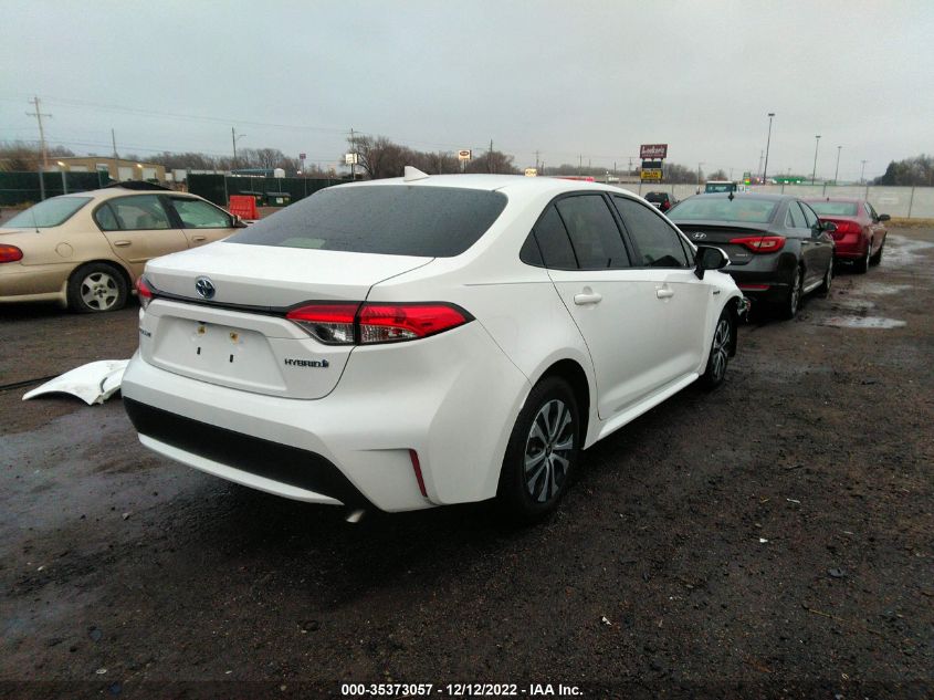 2021 TOYOTA COROLLA HYBRID LE VIN: JTDEAMDE8MJ004703