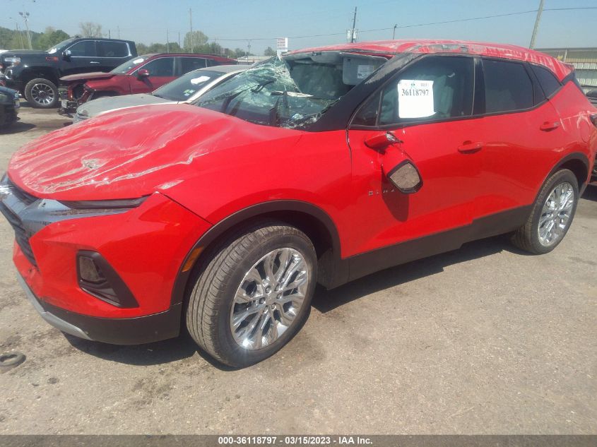 2022 CHEVROLET BLAZER LT VIN: 3GNKBCR48NS227826