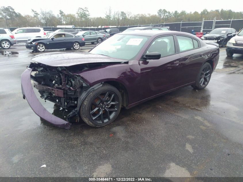 2022 DODGE CHARGER SXT VIN: 2C3CDXBG2NH220607