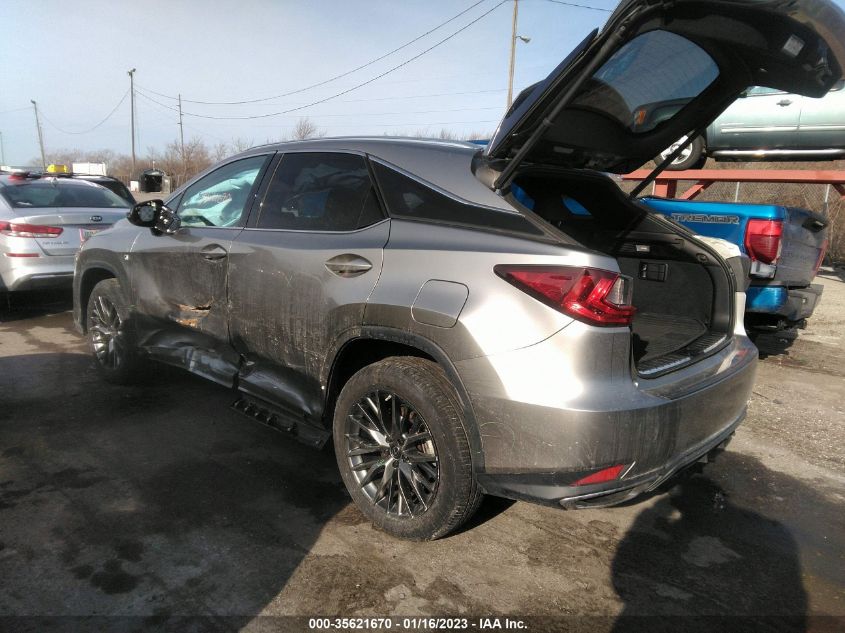 2021 LEXUS RX RX 350 F SPORT APPEARANCE VIN: 2T2SZMDA1MC264747