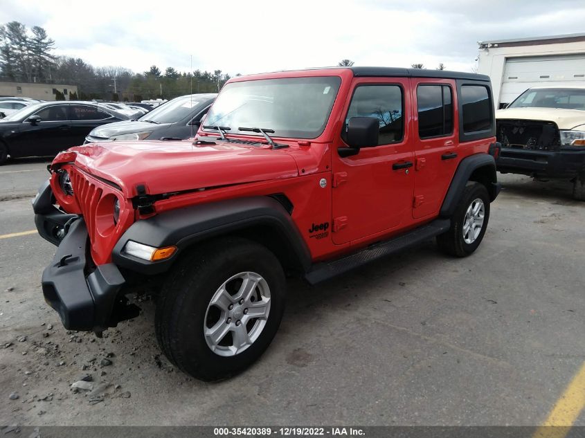 2021 JEEP WRANGLER UNLIMITED SPORT S VIN: 1C4HJXDG0MW809615