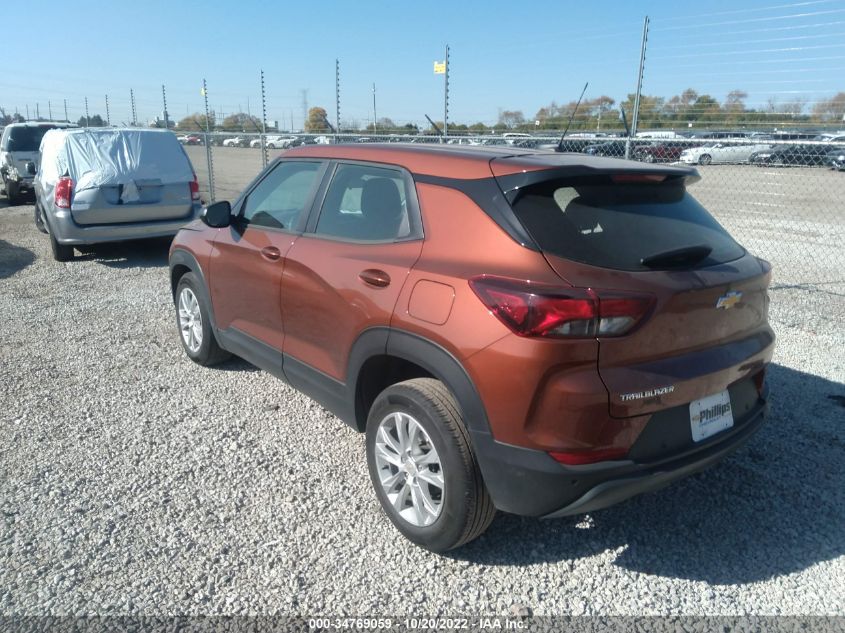 2021 CHEVROLET TRAILBLAZER LS VIN: KL79MMS28MB068264