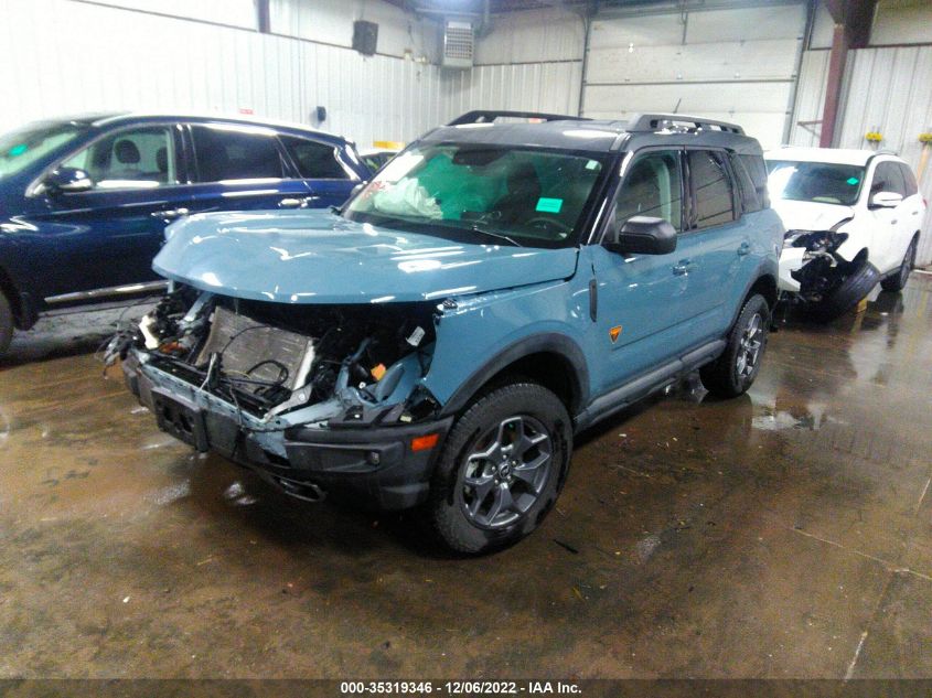 2022 FORD BRONCO SPORT BADLANDS VIN: 3FMCR9D91NRD41829