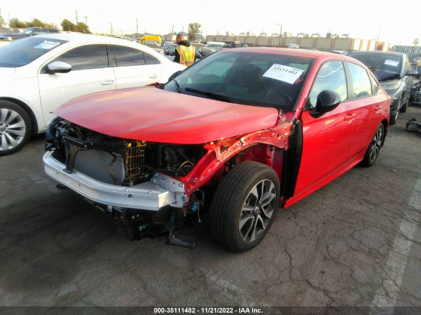 2022 HONDA CIVIC SEDAN SPORT VIN: 2HGFE2F55NH597953