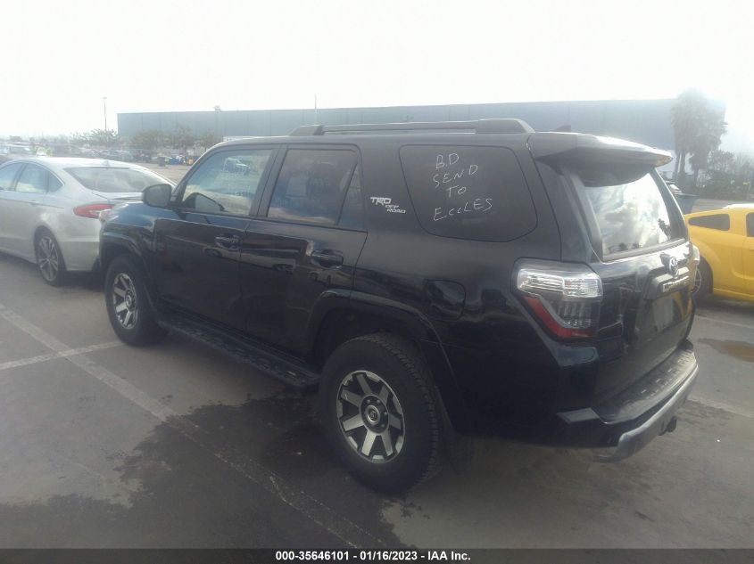 2021 TOYOTA 4RUNNER TRD OFF ROAD VIN: JTEPU5JRXM5931459