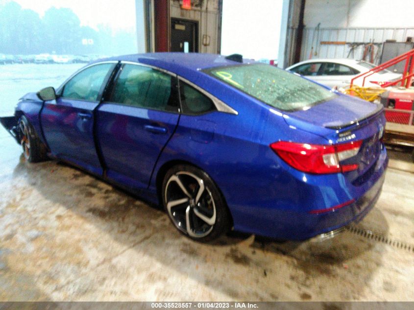 2022 HONDA ACCORD SEDAN SPORT VIN: 1HGCV1F37NA062231