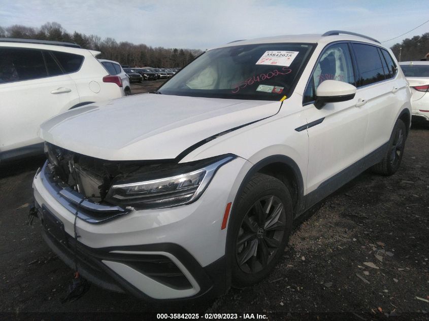 2022 VOLKSWAGEN TIGUAN SE VIN: 3VV3B7AX3NM053695