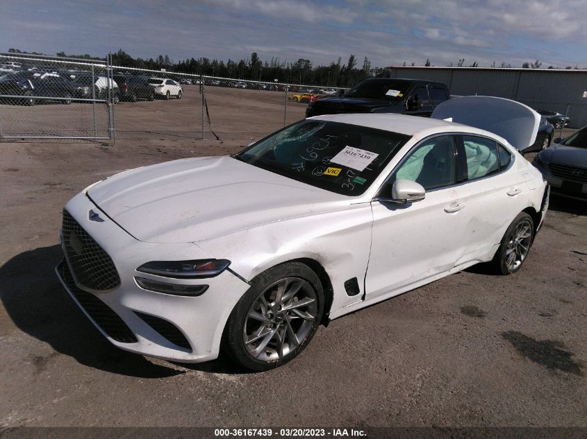 2022 GENESIS G70 2.0T VIN: KMTG34TA4NU086934