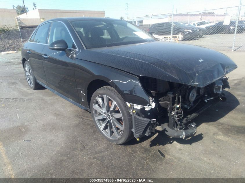 2021 AUDI A4 SEDAN PREMIUM VIN: WAUABAF40MA035326
