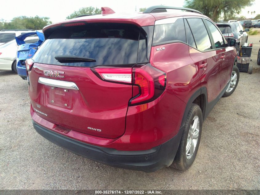 2022 GMC TERRAIN SLE VIN: 3GKALTEV5NL144823