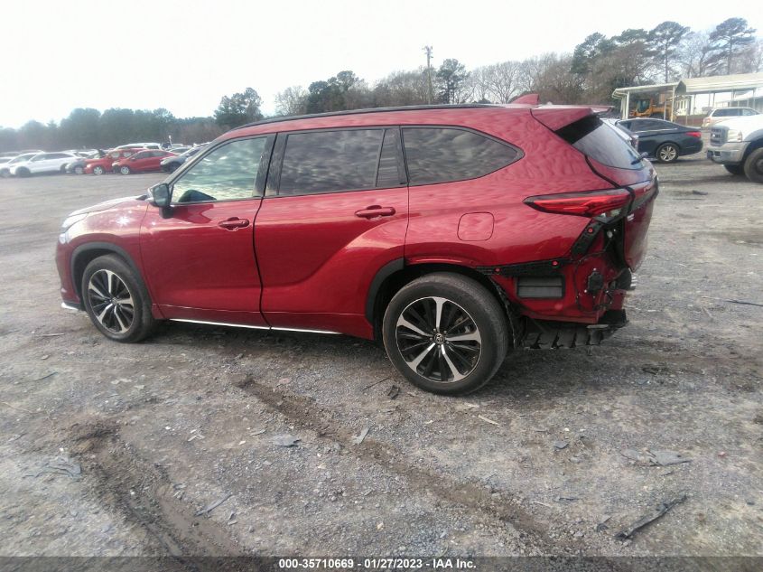 2021 TOYOTA HIGHLANDER XSE VIN: 5TDLZRAH1MS035029