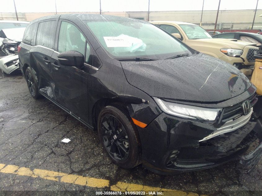 2023 HONDA ODYSSEY SPORT VIN: 5FNRL6H76PB006772