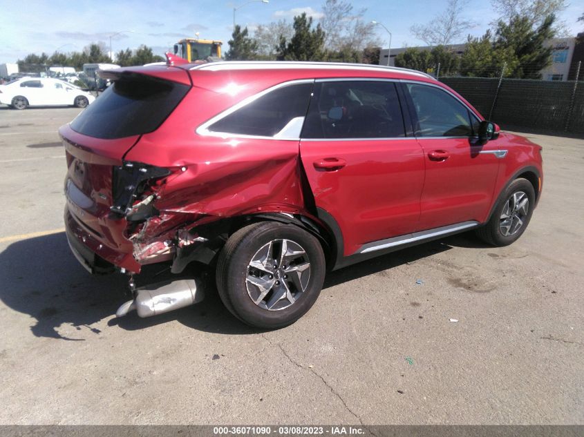 2022 KIA SORENTO HYBRID S VIN: KNDRGDLG7N5124277