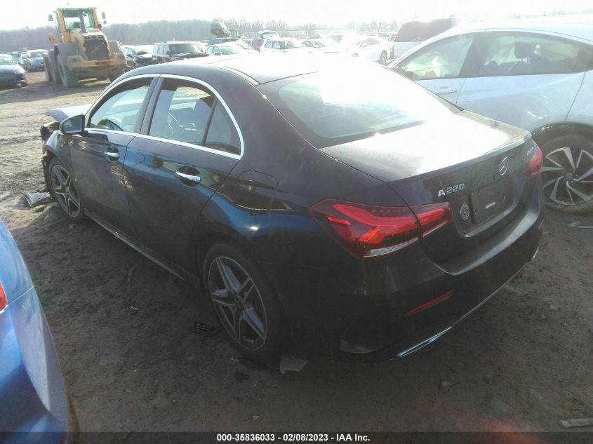 2022 MERCEDES-BENZ A-CLASS A 220 VIN: W1K3G4FB7NJ349771