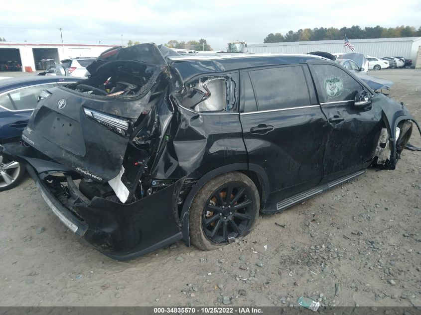 2021 TOYOTA HIGHLANDER PLATINUM VIN: 5TDFZRBH3MS144412