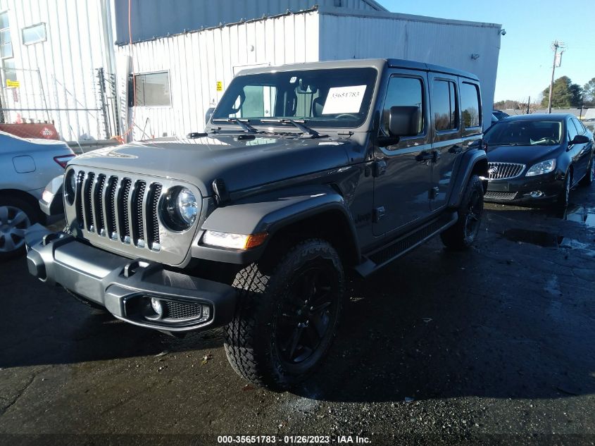2022 JEEP WRANGLER UNLIMITED SAHARA ALTITUDE VIN: 1C4HJXEG9NW181425