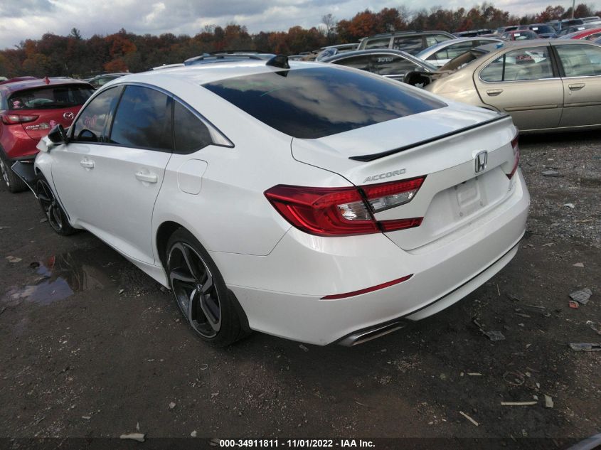 2022 HONDA ACCORD SEDAN SPORT VIN: 1HGCV1F31NA043125