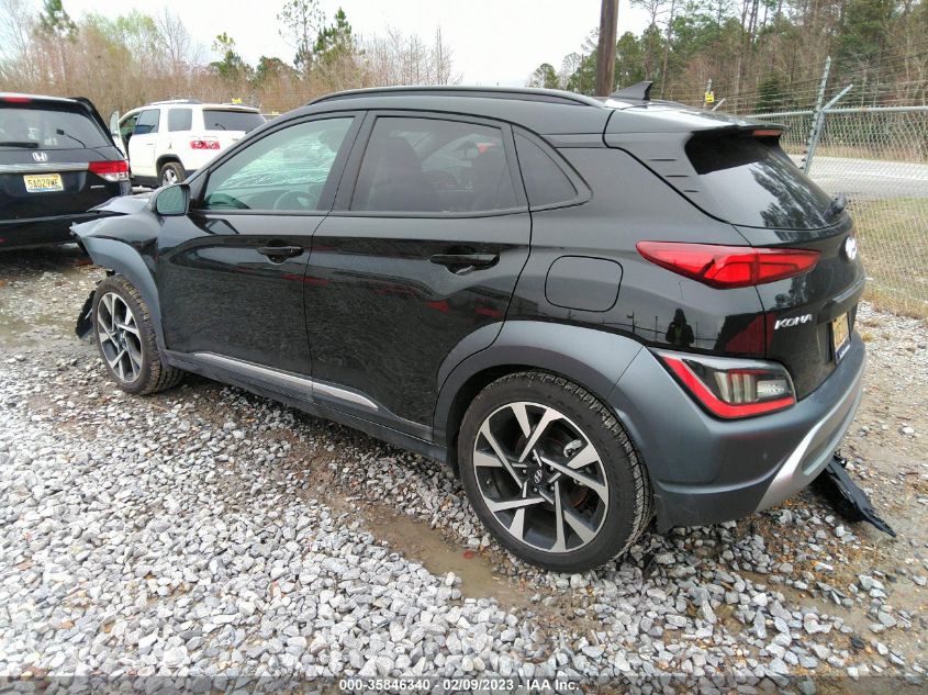 2022 HYUNDAI KONA LIMITED VIN: KM8K53A36NU924104