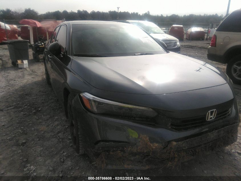 2022 HONDA CIVIC SEDAN SPORT VIN: 2HGFE2F50NH563113