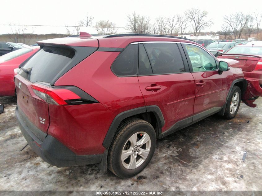 2021 TOYOTA RAV4 XLE VIN: 2T3P1RFV1MW195692