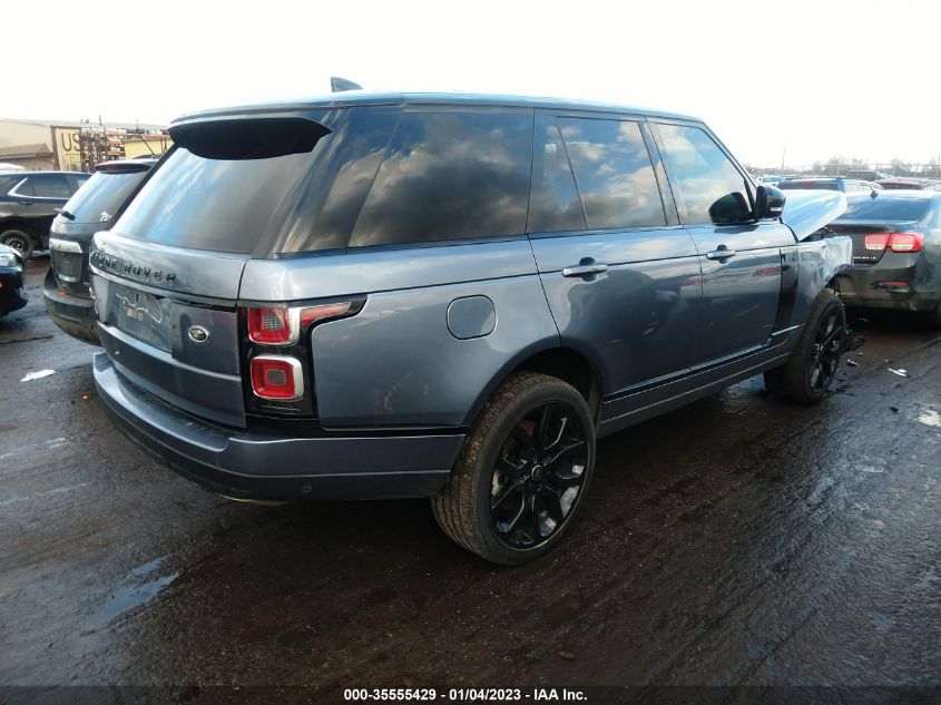 2020 LAND ROVER RANGE ROVER HSE VIN: SALGS2RU8LA599795