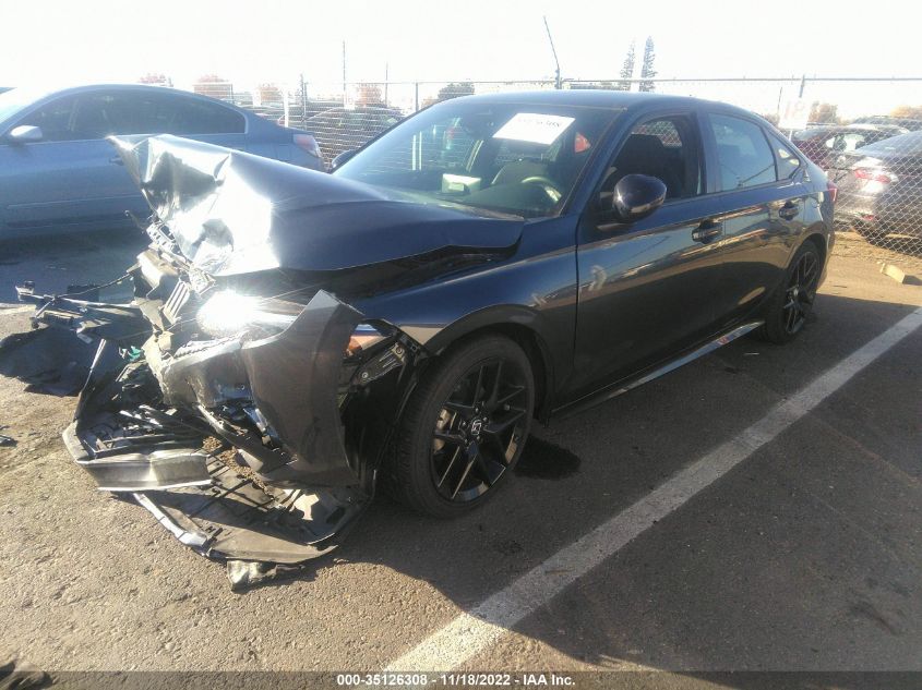 2022 HONDA CIVIC SEDAN SPORT VIN: 2HGFE2F59NH563191