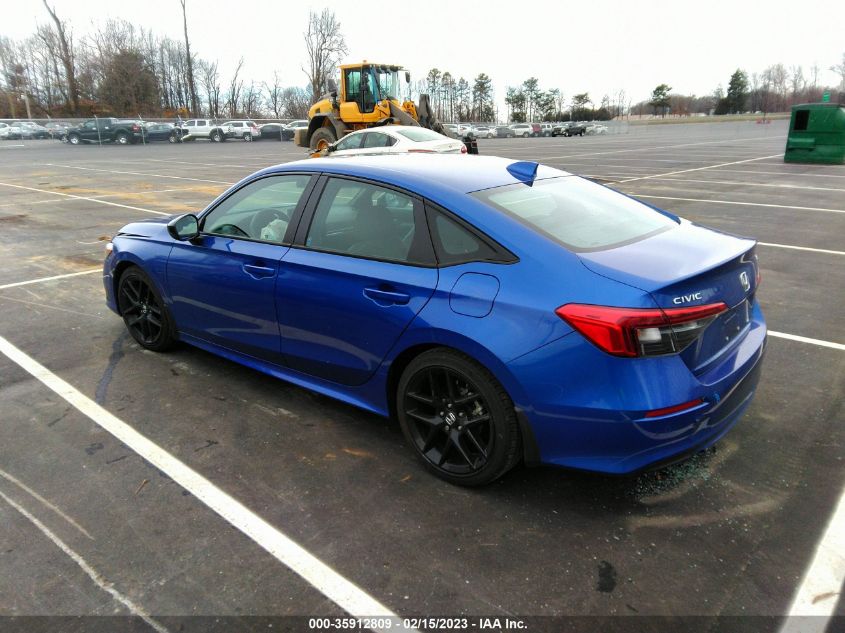 2022 HONDA CIVIC SEDAN SPORT VIN: 2HGFE2F51NH543405