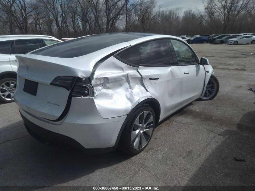 2023 TESLA MODEL Y LONG RANGE VIN: 7SAYGDEE7PF600216