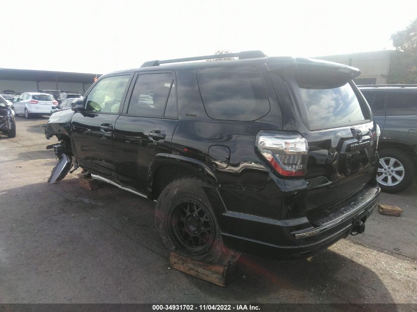 2021 TOYOTA 4RUNNER NIGHTSHADE VIN: JTEJU5JR8M5945589