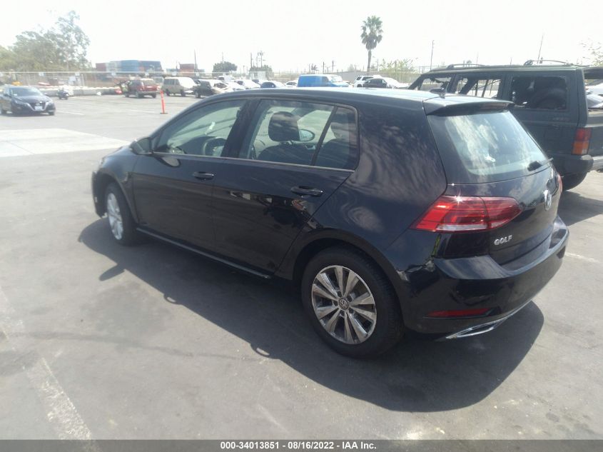 2021 VOLKSWAGEN GOLF TSI VIN: 3VWG57AU1MM002740
