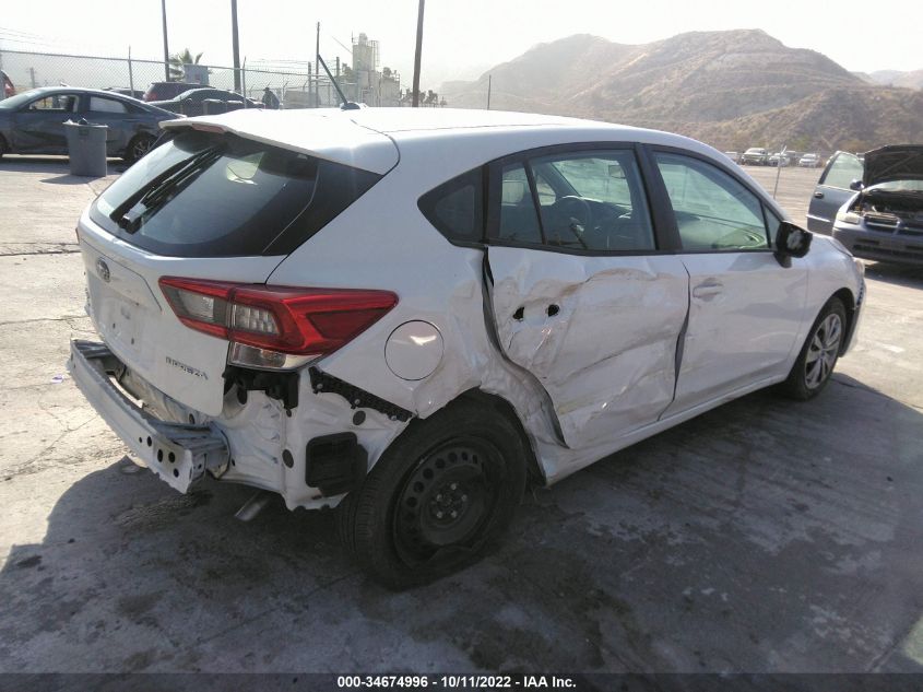 2022 SUBARU IMPREZA VIN: 4S3GTAA63N1706427