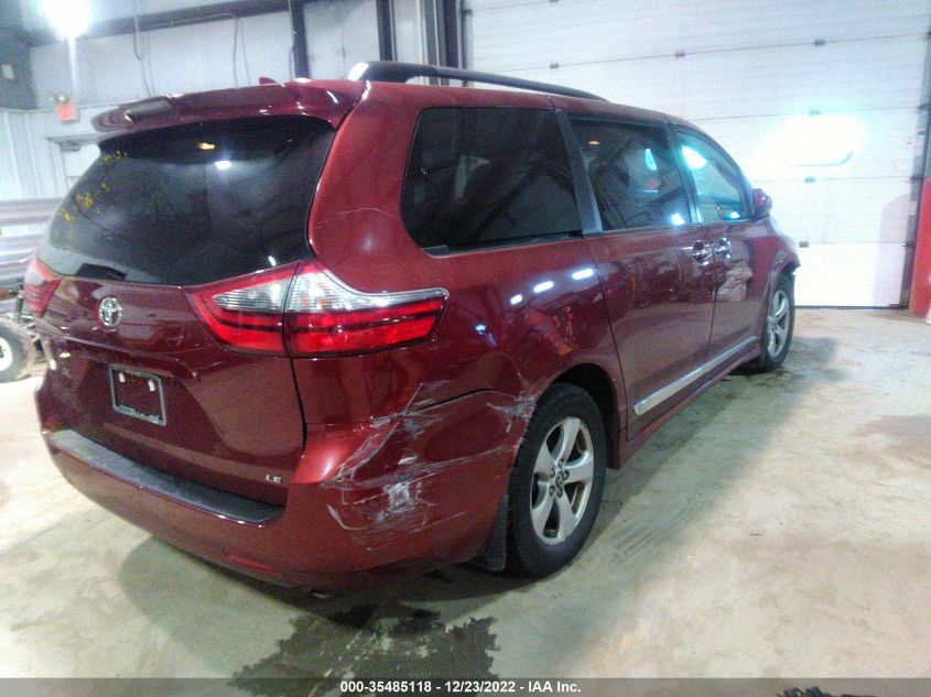 2020 TOYOTA SIENNA LE VIN: 5TDKZ3DC0LS030413