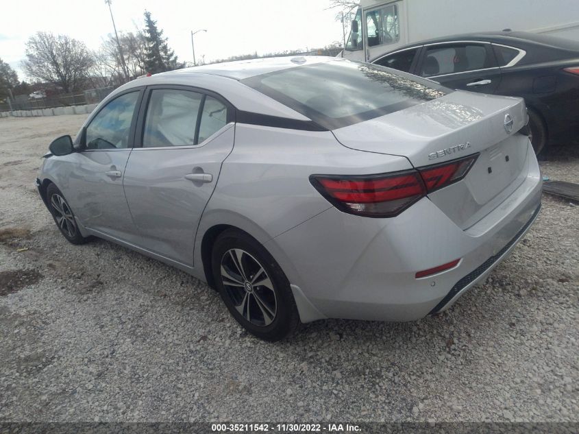 2022 NISSAN SENTRA SV VIN: 3N1AB8CV0NY227645