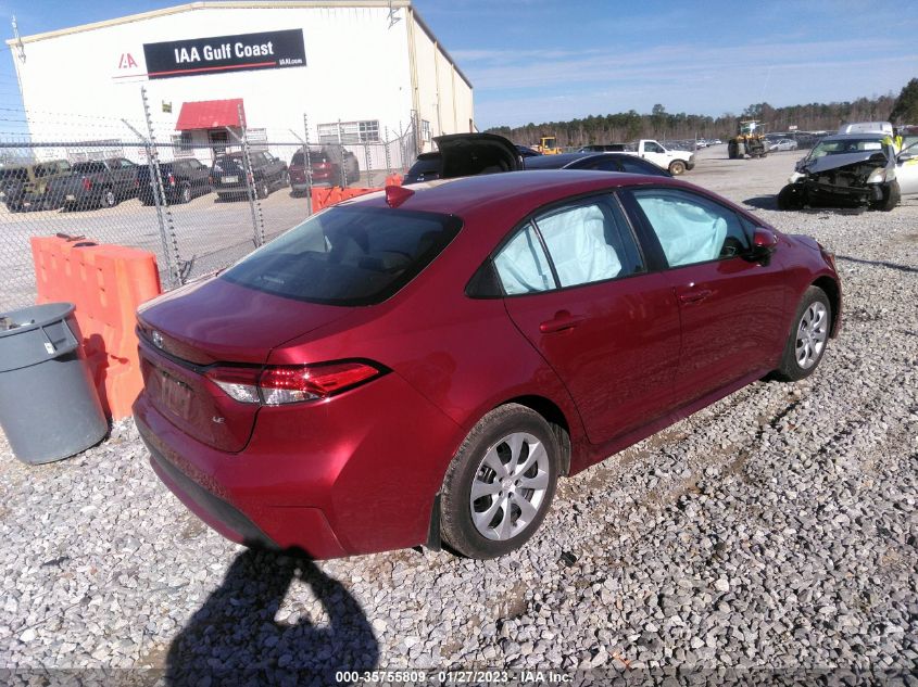 2022 TOYOTA COROLLA LE VIN: 5YFEPMAE3NP321496