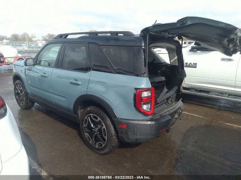 2022 FORD BRONCO SPORT OUTER BANKS VIN: 3FMCR9C61NRD26741