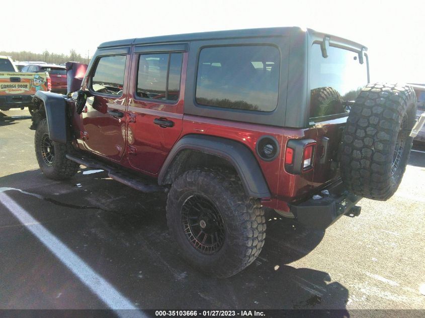 2021 JEEP WRANGLER UNLIMITED SPORT S VIN: 1C4HJXDN4MW743679
