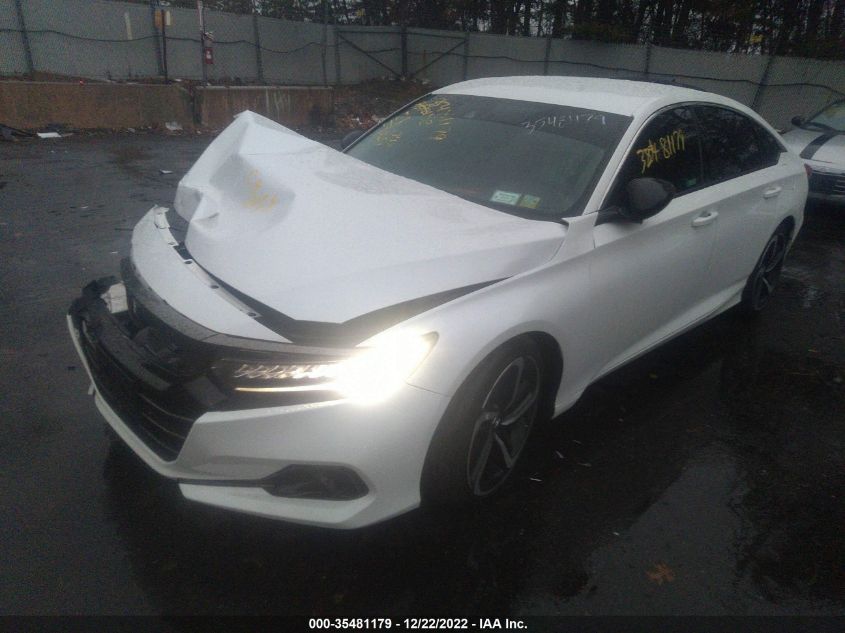 2021 HONDA ACCORD SEDAN SPORT SE VIN: 1HGCV1F40MA086149
