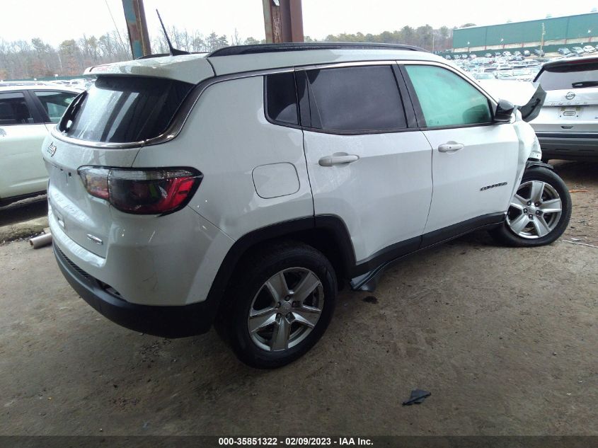 2022 JEEP COMPASS LATITUDE VIN: 3C4NJDBB0NT180289