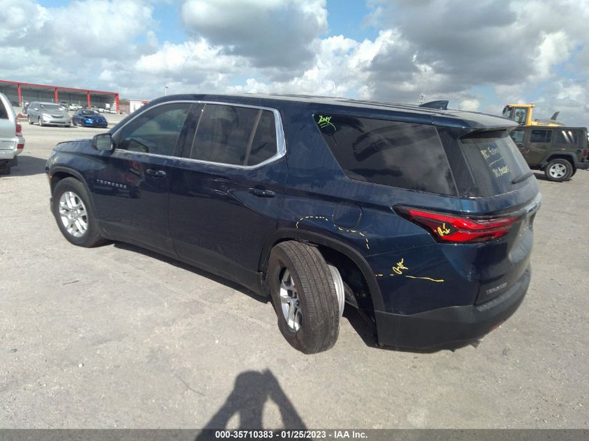 2022 CHEVROLET TRAVERSE LS VIN: 1GNERFKW0NJ169850