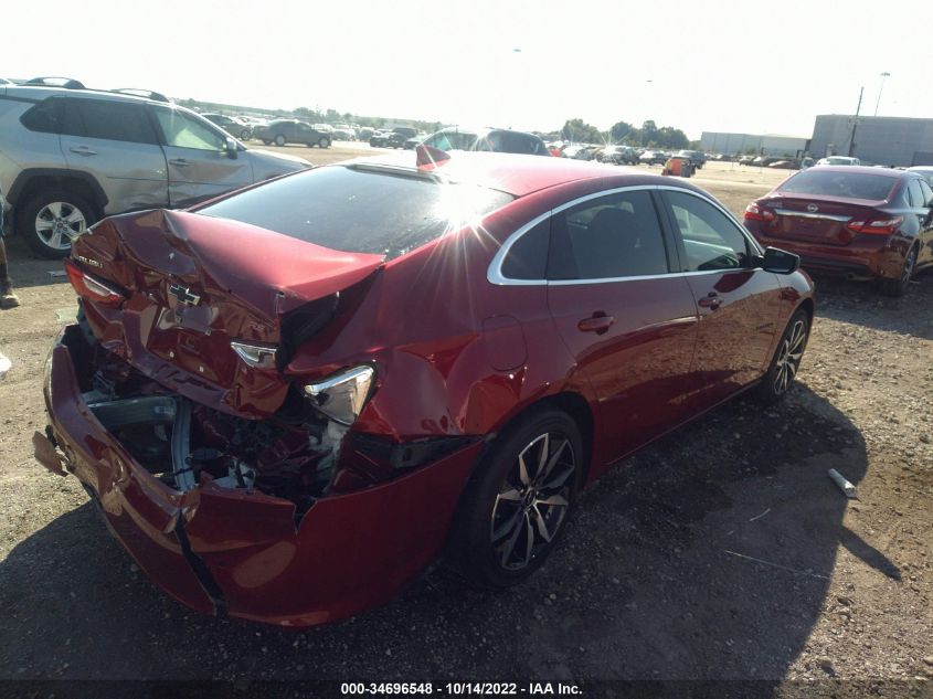 2021 CHEVROLET MALIBU RS VIN: 1G1ZG5STXMF087036