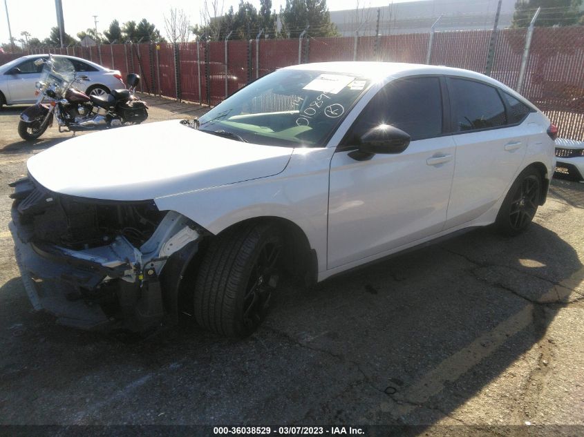 2022 HONDA CIVIC HATCHBACK SPORT VIN: 19XFL2H87NE010899