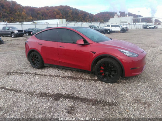 2022 TESLA MODEL Y LONG RANGE VIN: 7SAYGAEEXNF344049