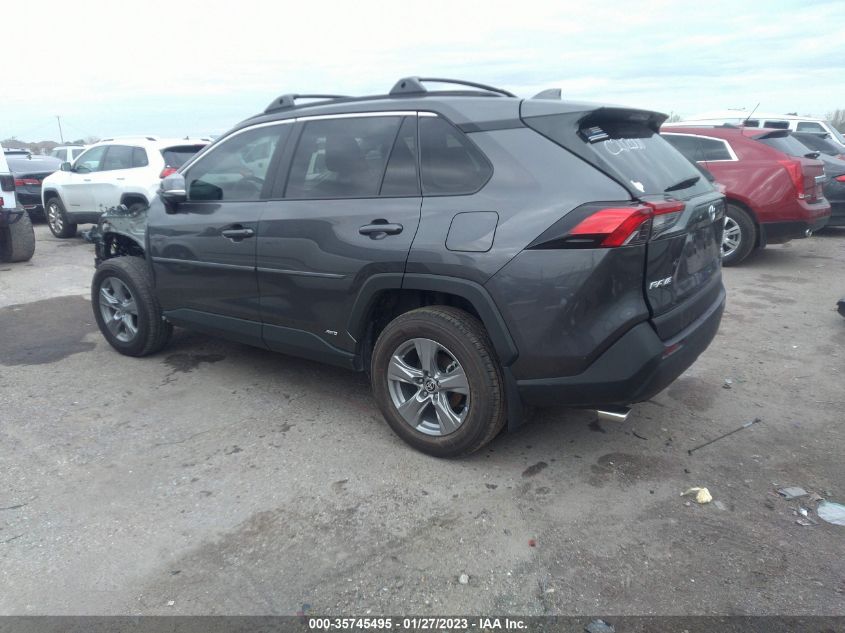 2022 TOYOTA RAV4 HYBRID XLE VIN: 4T3RWRFV3NU076134