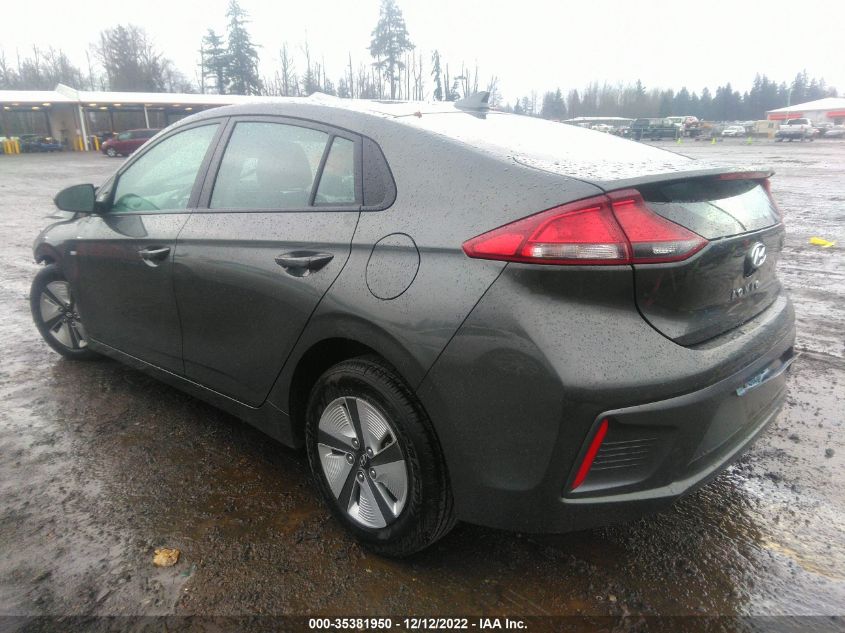 2020 HYUNDAI IONIQ HYBRID BLUE VIN: KMHC65LC6LU239141