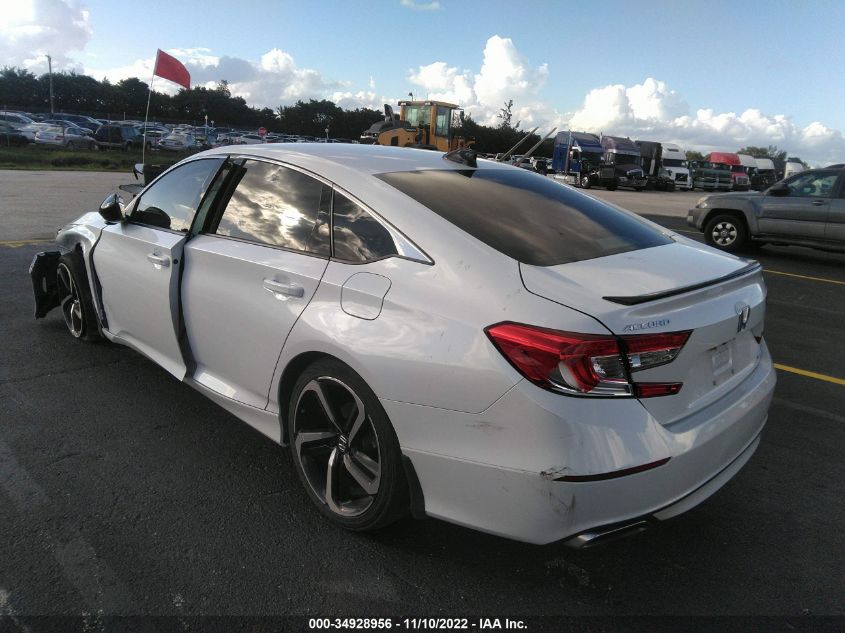 2022 HONDA ACCORD SEDAN SPORT VIN: 1HGCV1F32NA001689