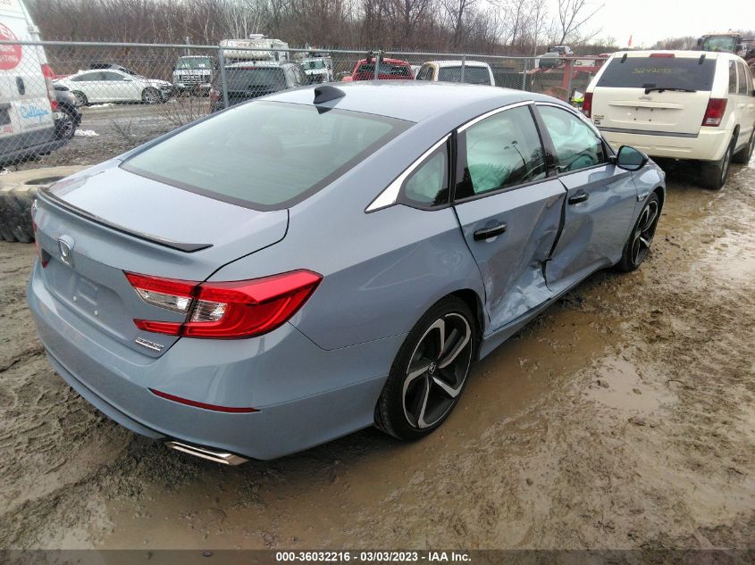 2022 HONDA ACCORD SEDAN SPORT SE VIN: 1HGCV1F4XNA016465
