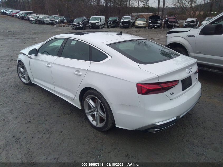 2021 AUDI A5 SPORTBACK S LINE PREMIUM VIN: WAUDACF57MA017006