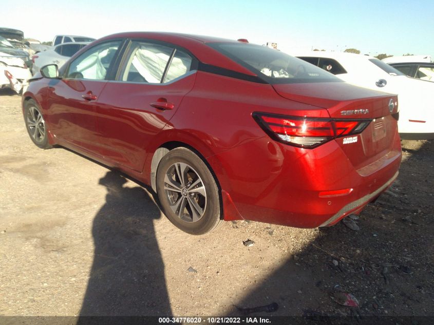 2022 NISSAN SENTRA SV VIN: 3N1AB8CV9NY257517